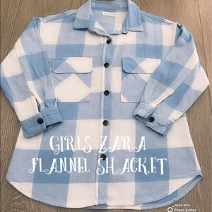Zara Kids (girls) Flannel Shacket